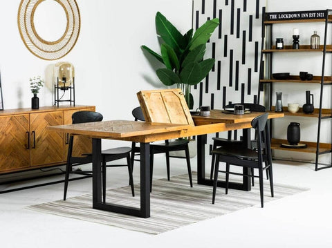 Tulsa Extendable Dining Table (180cm - 240cm) & Gabo Dining Chairs