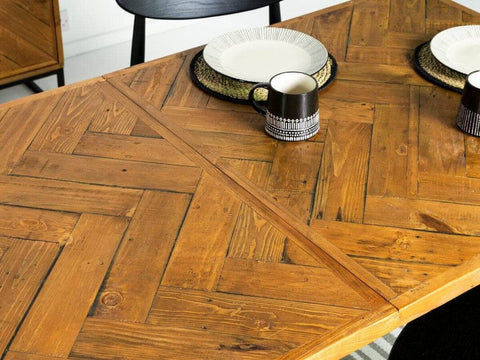 Tulsa Cross Leg Extendable Dining Table (140cm - 180cm)