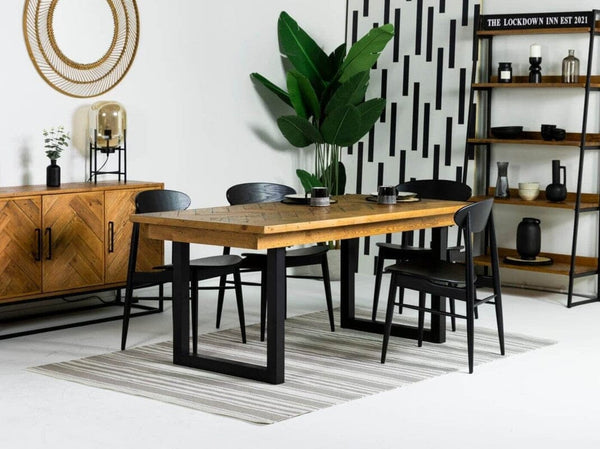 Tulsa Extendable Dining Table (180cm - 240cm) & Gabo Dining Chairs
