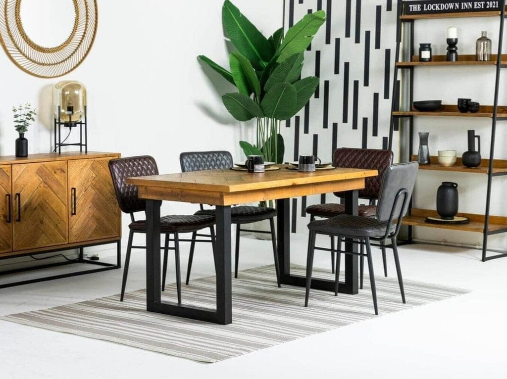Fixed Table On Store Tulsa 135cm Fixed Top Dining Table