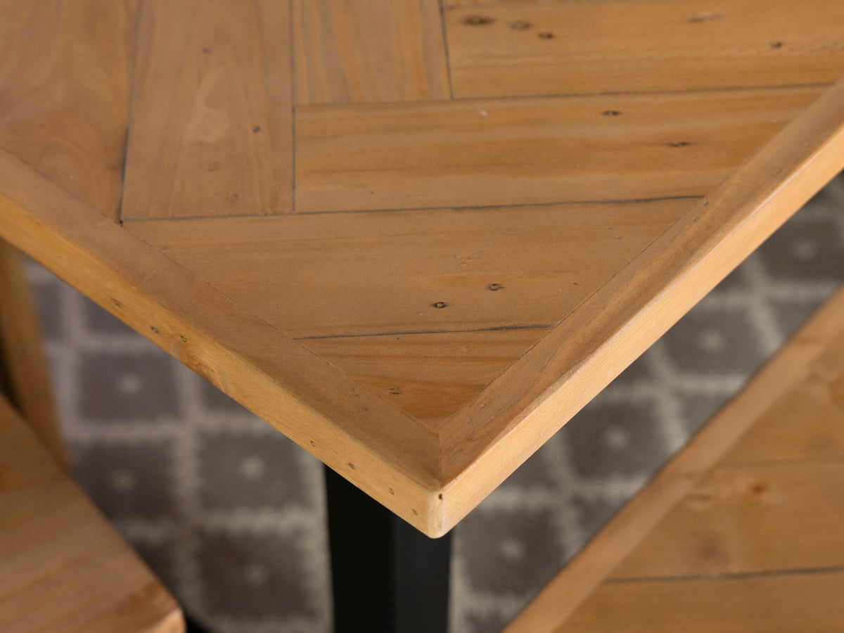 Tulsa Extendable Dining Table (140cm - 180cm) & Dining Bench