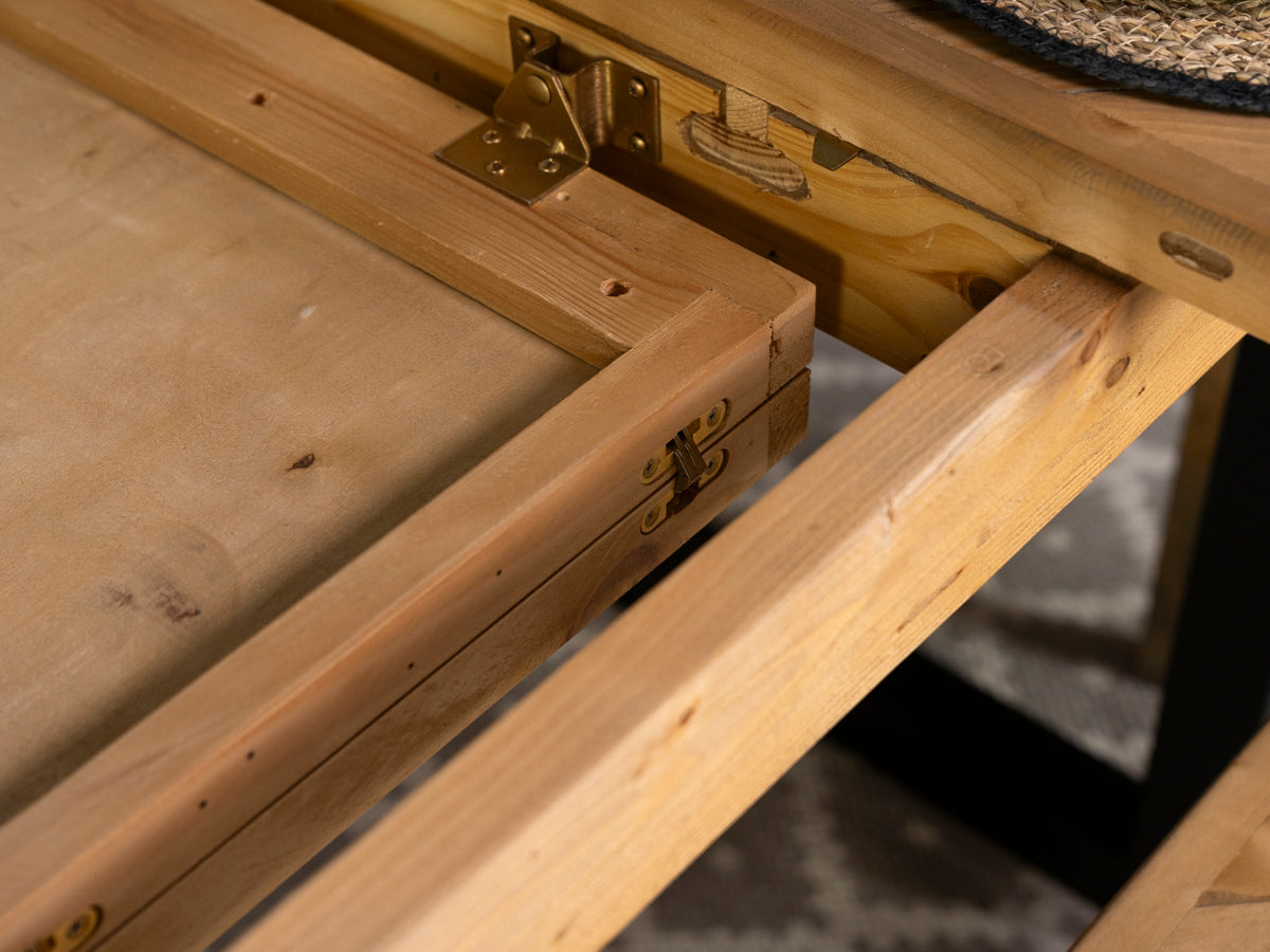 Tulsa Extendable Dining Table (140cm - 180cm) & Dining Bench