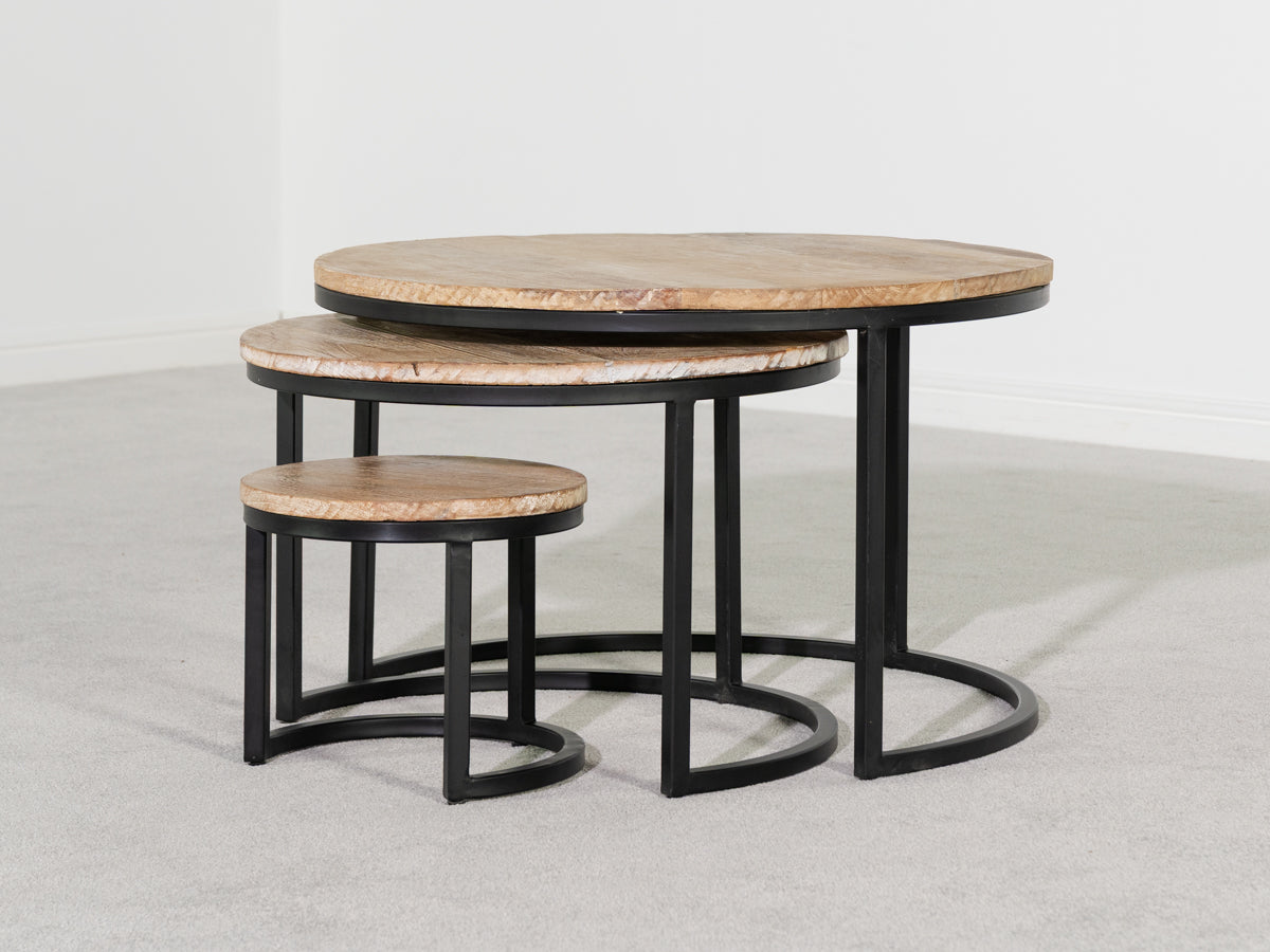 Mayflower Natural Round Nest Table