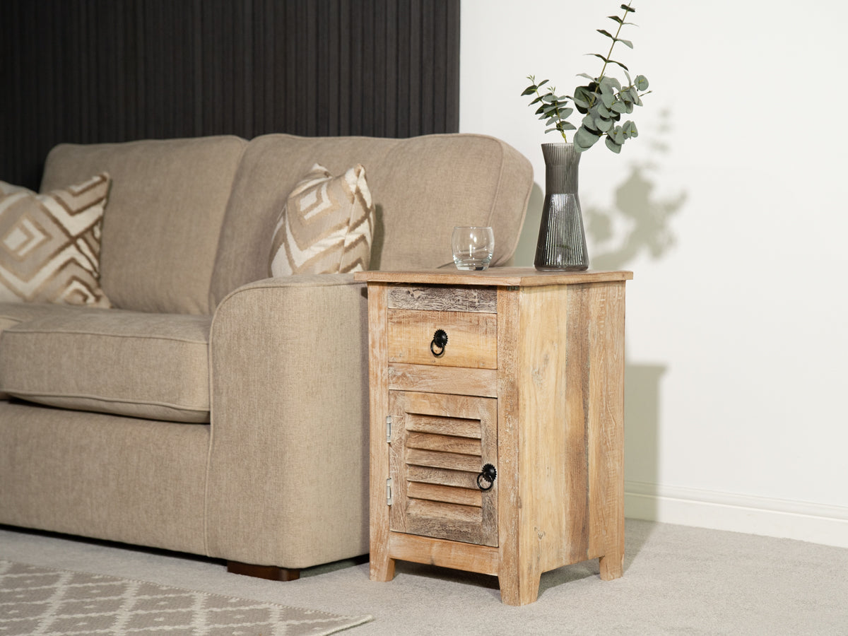 Mayflower Natural Bedside Table