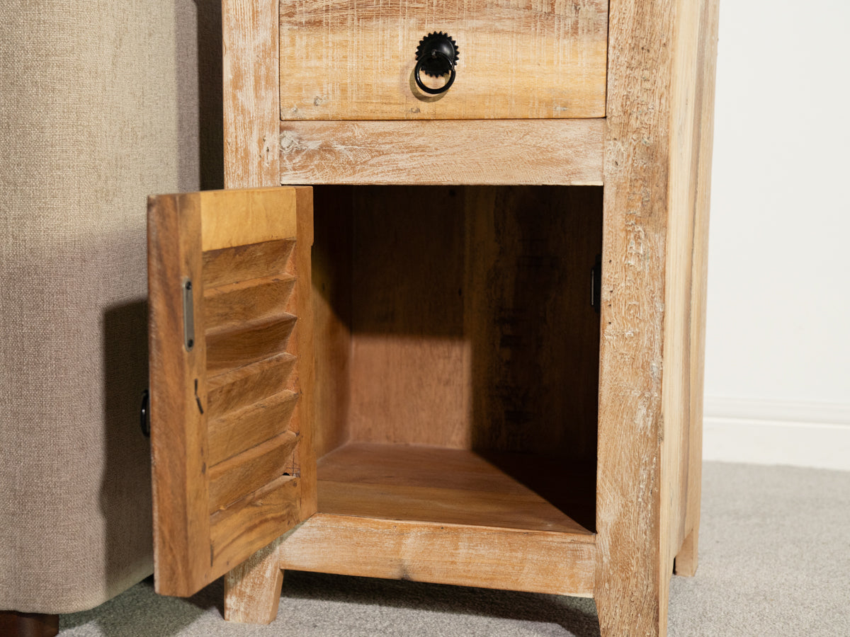 Mayflower Natural Bedside Table