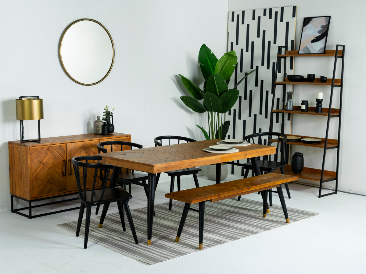 Mode 140-180cm Extendable Dining Table & Bogart Dining Chairs