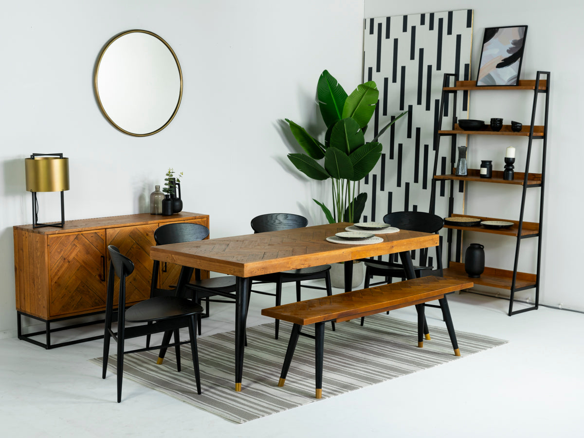 Mode 140-180cm Extendable Dining Table & Gabo Dining Chairs