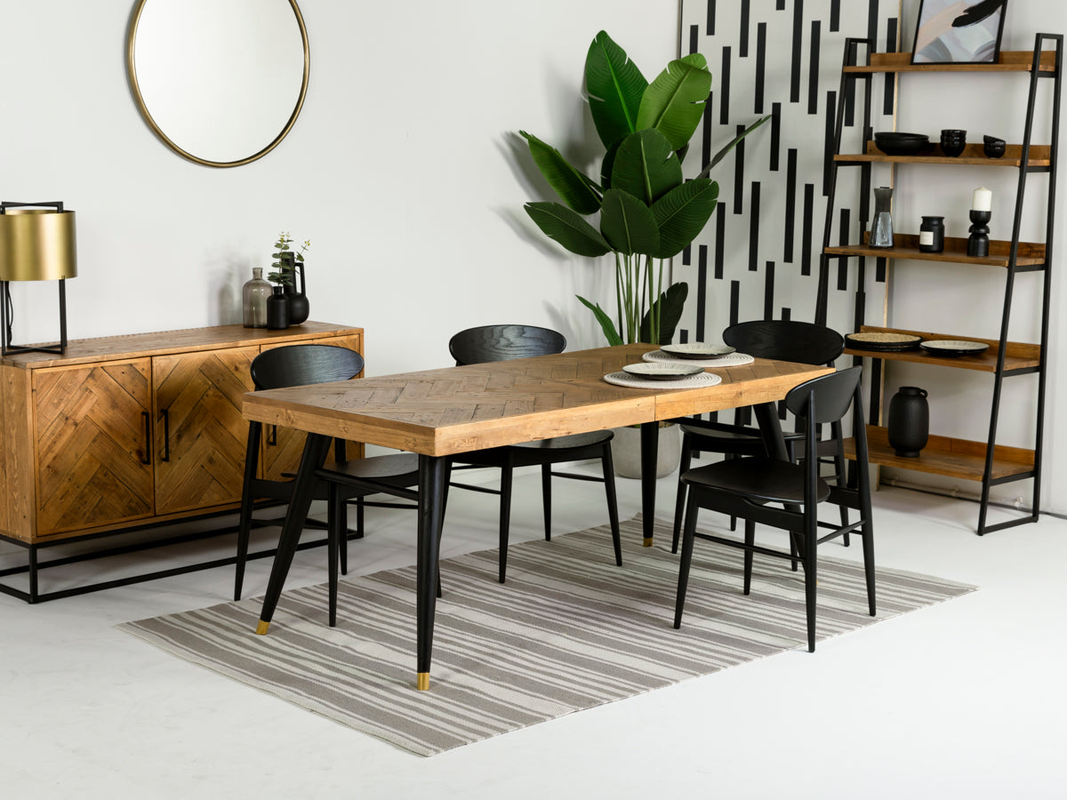 Mode 140-180cm Extendable Dining Table & Gabo Dining Chairs