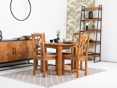 Tulsa Round Extendable Dining Table