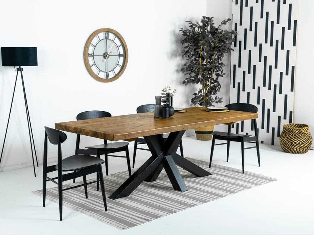 Prague 2M Fixed Top Dining Table