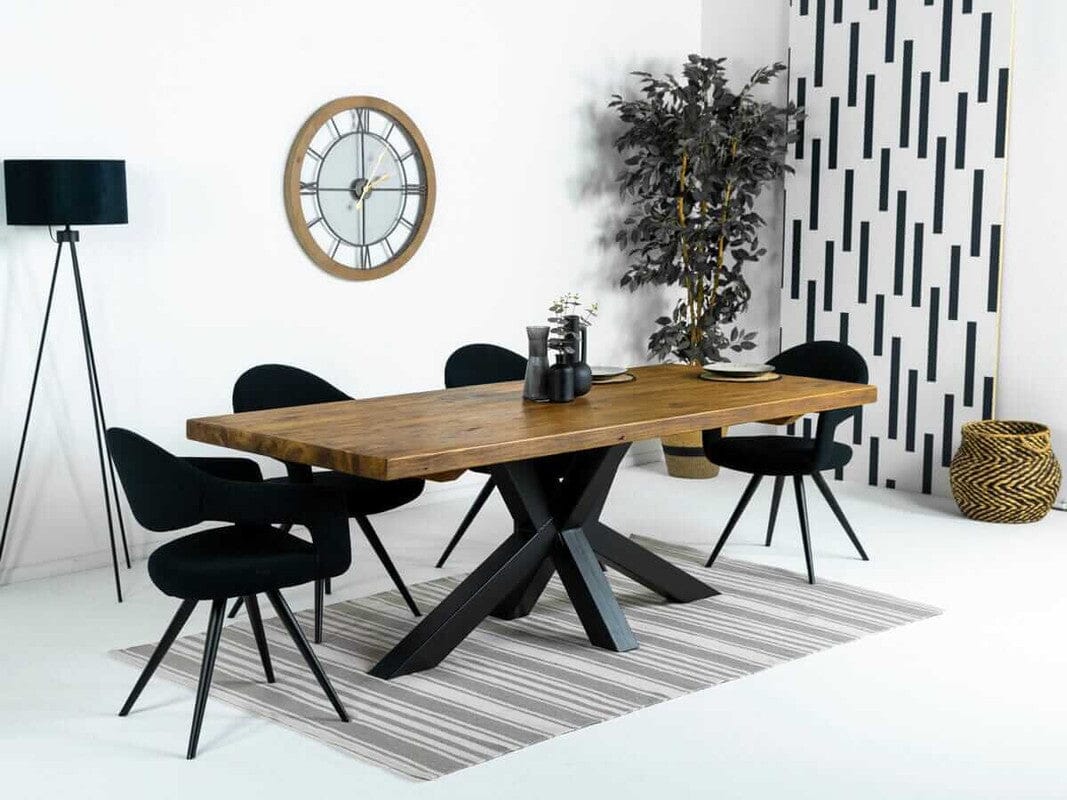 Prague 2M Fixed Top Dining Table