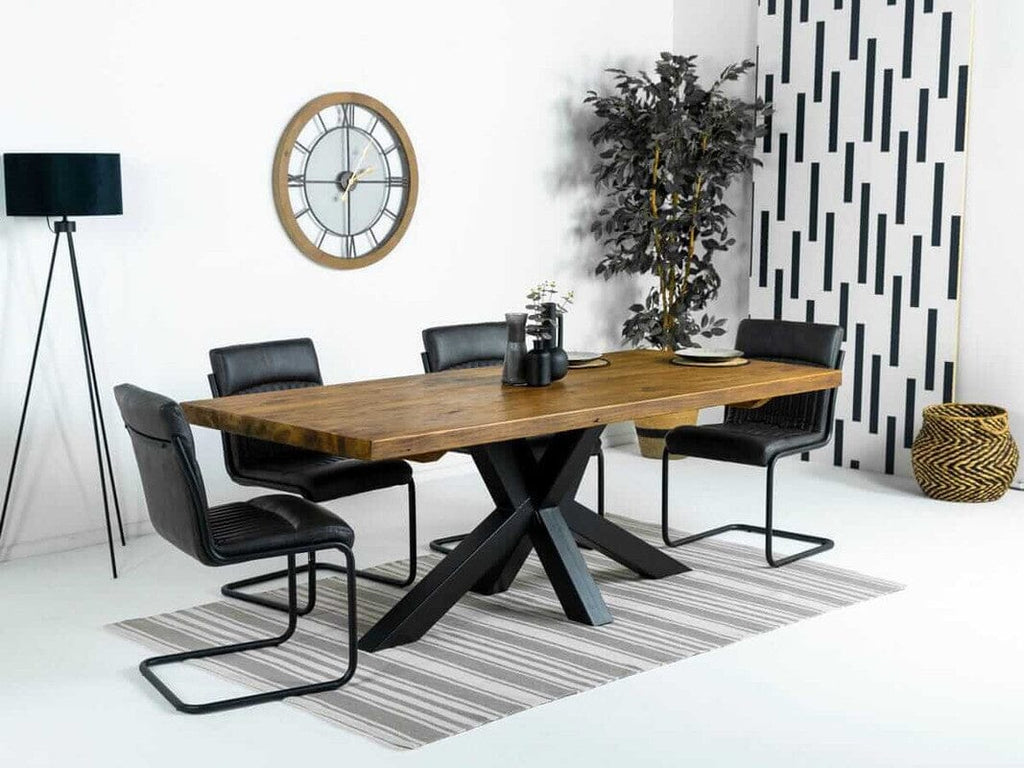 Prague 2M Fixed Top Dining Table
