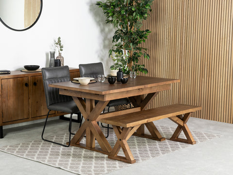Provence Extending Dining Table (140-180cm) & Grainger Grey Dining Chair