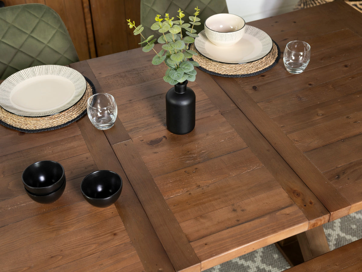 Provence Extending Dining Table (140-180cm) & Brooklyn Cross Back Dining Chair