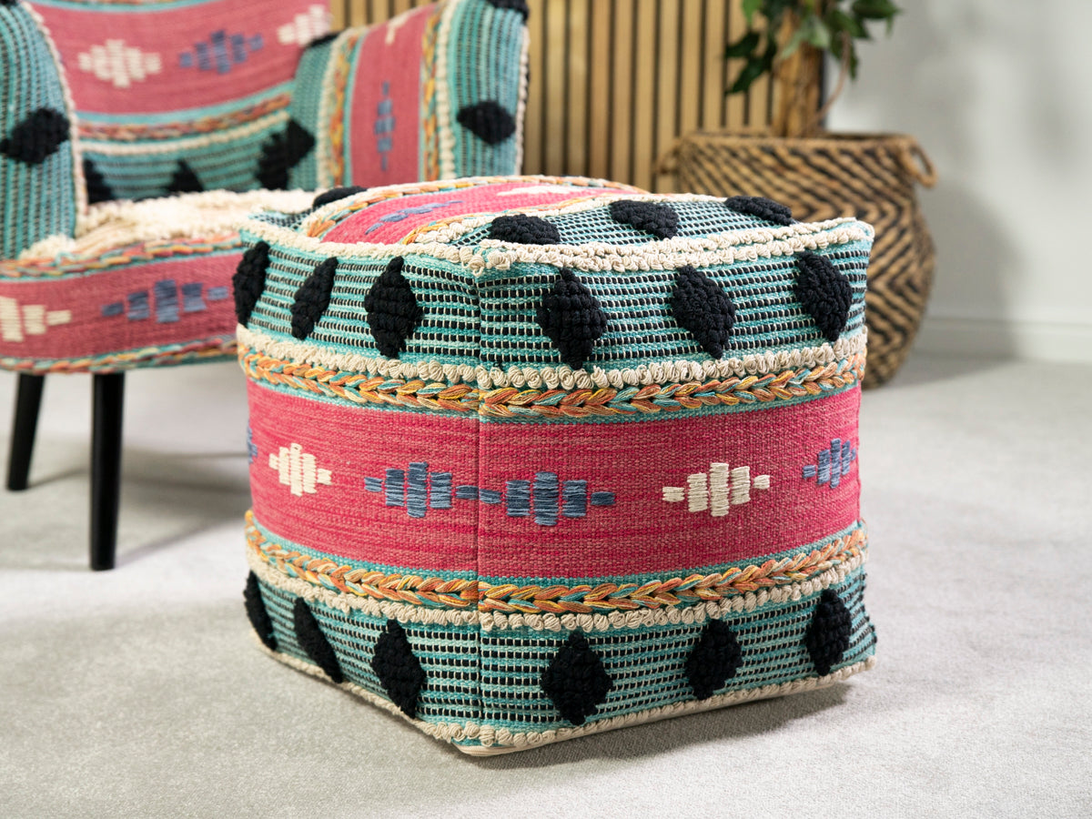 Jorhat Kantha Pouffe