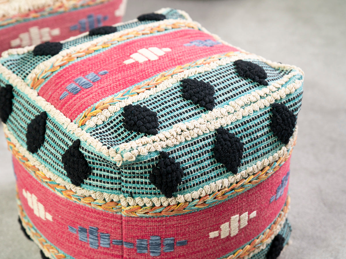 Jorhat Kantha Pouffe