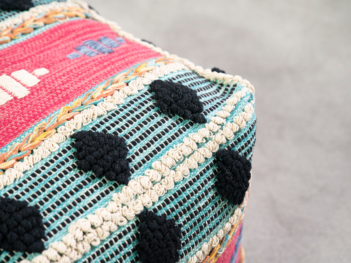 Jorhat Kantha Pouffe