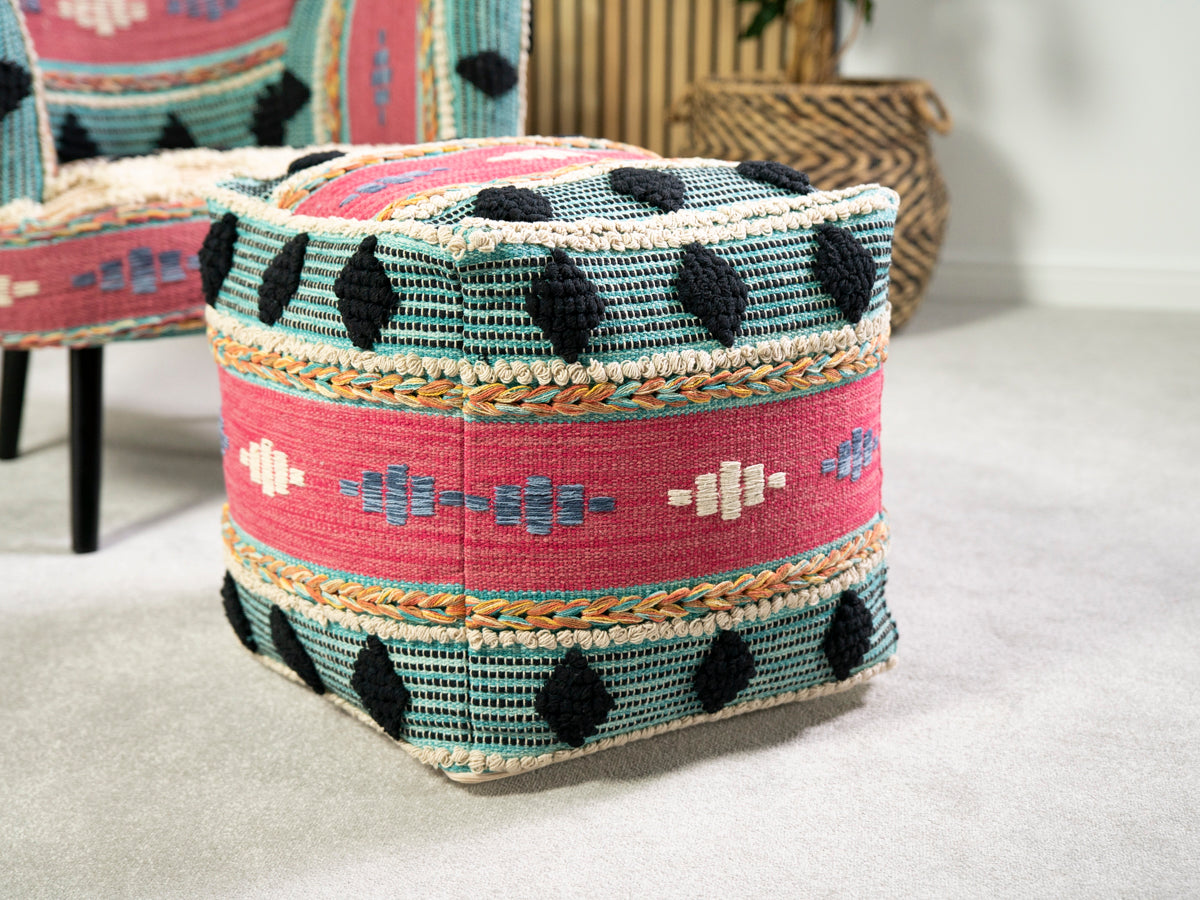 Jorhat Kantha Pouffe
