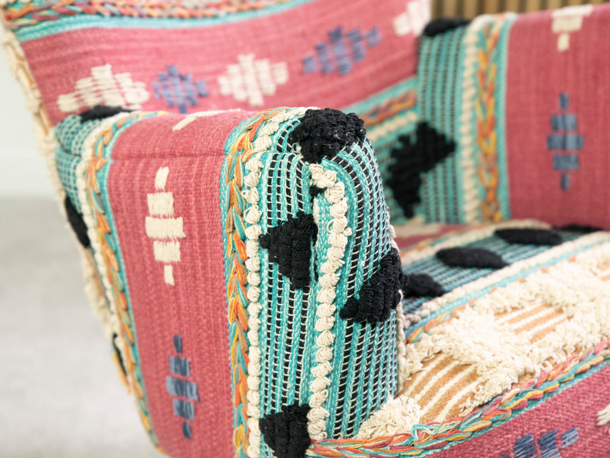 Jorhat Kantha Armchair