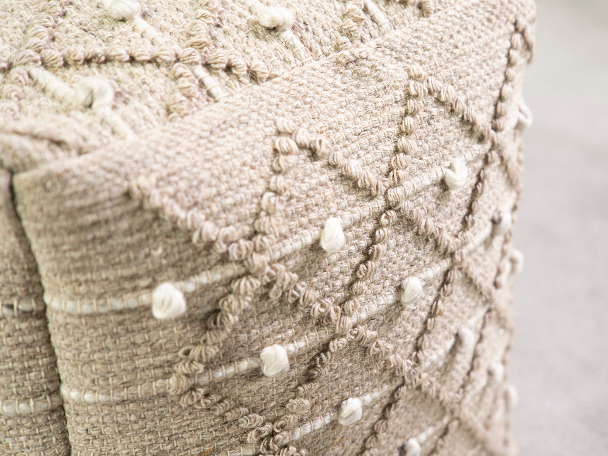 Kerala Kantha Pouffe