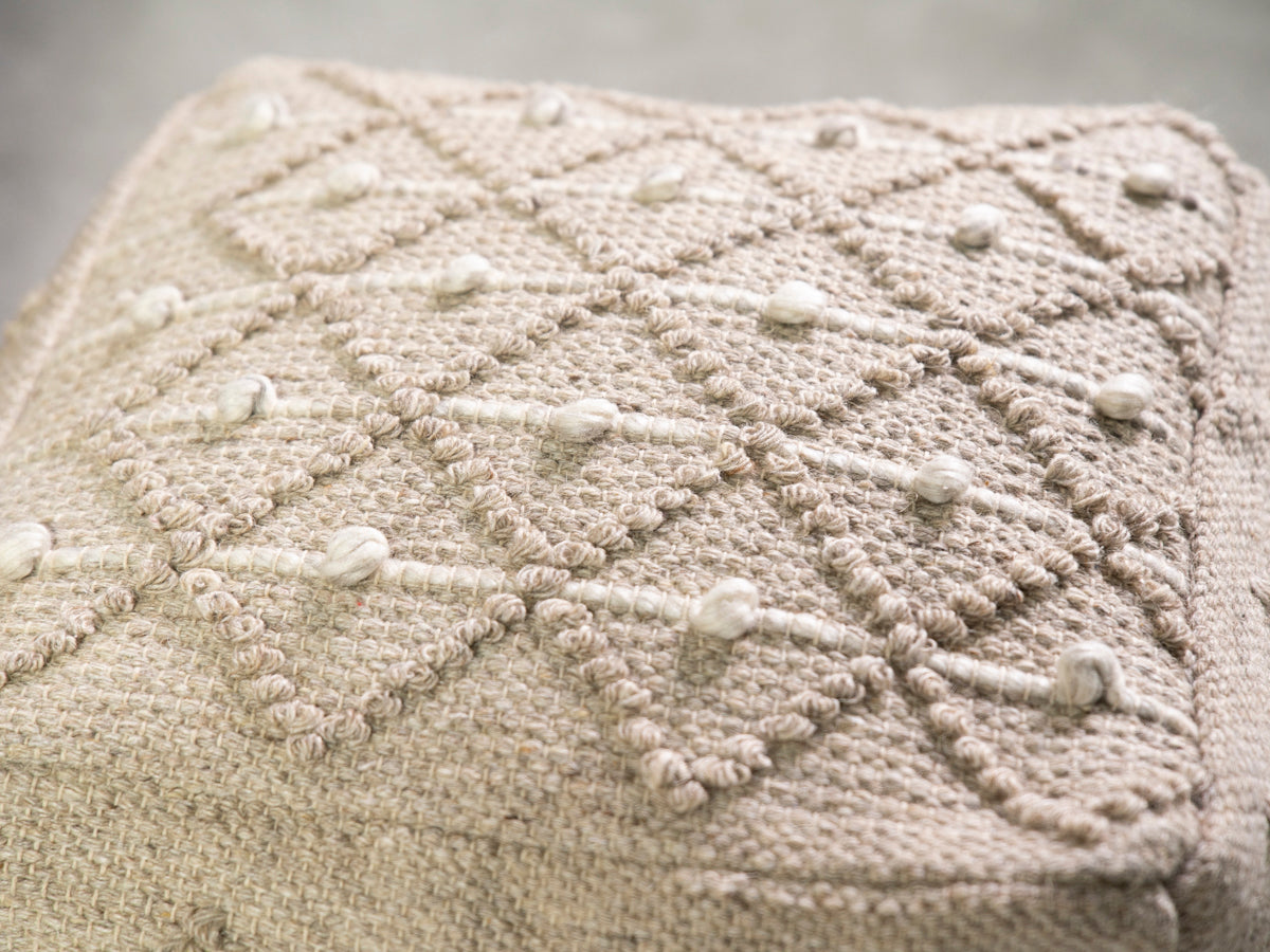 Kerala Kantha Pouffe