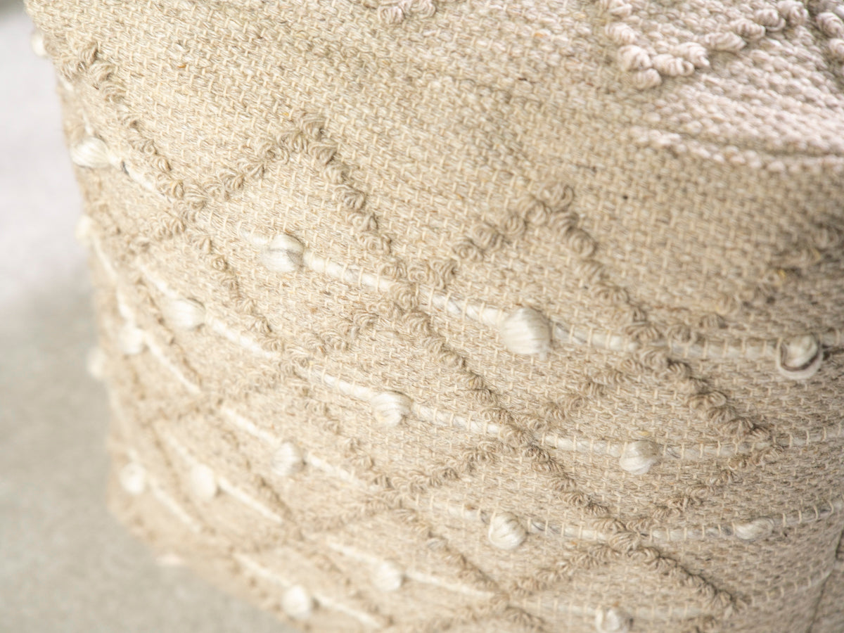 Kerala Kantha Pouffe