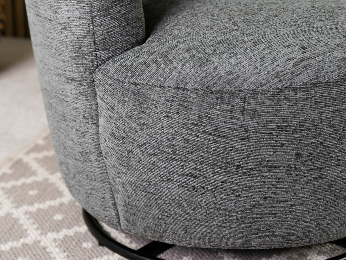Adelaide Eco Grey Swivel Chair