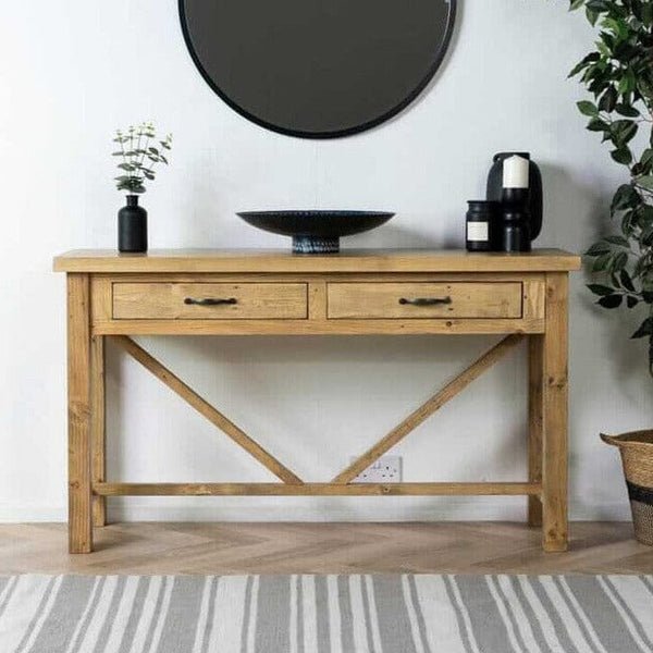 Haverhill reclaimed wood store console table