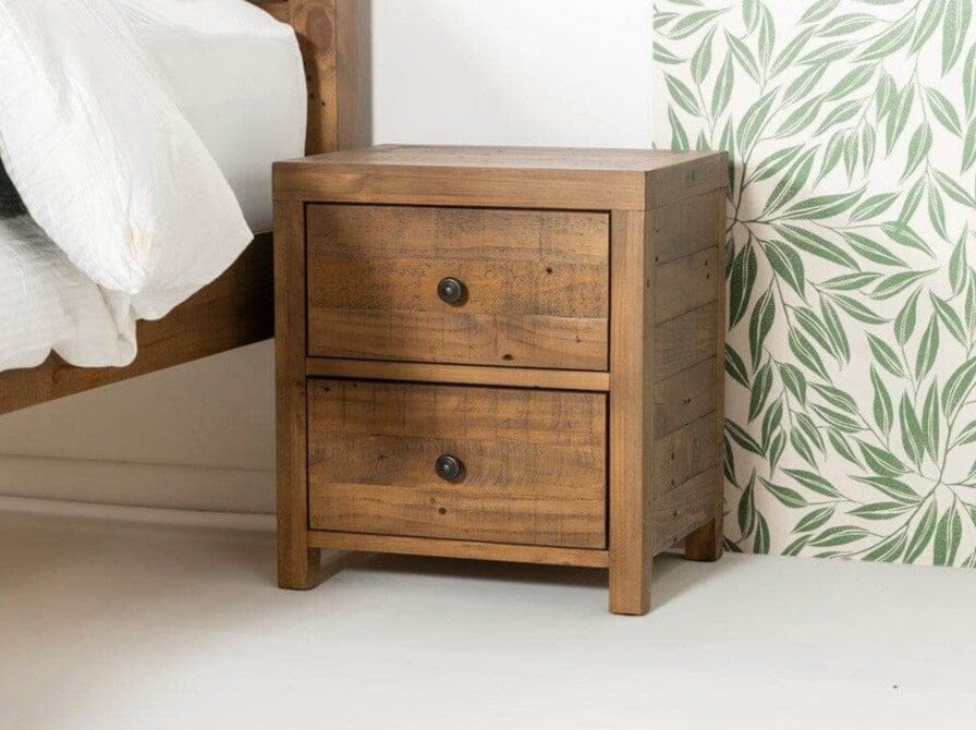 Montreal 2 Drawer Bedside Table