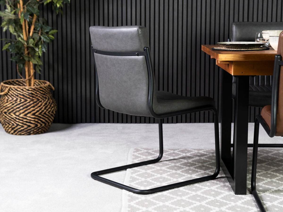 Auburn Grey Dining Chair Set Of 2