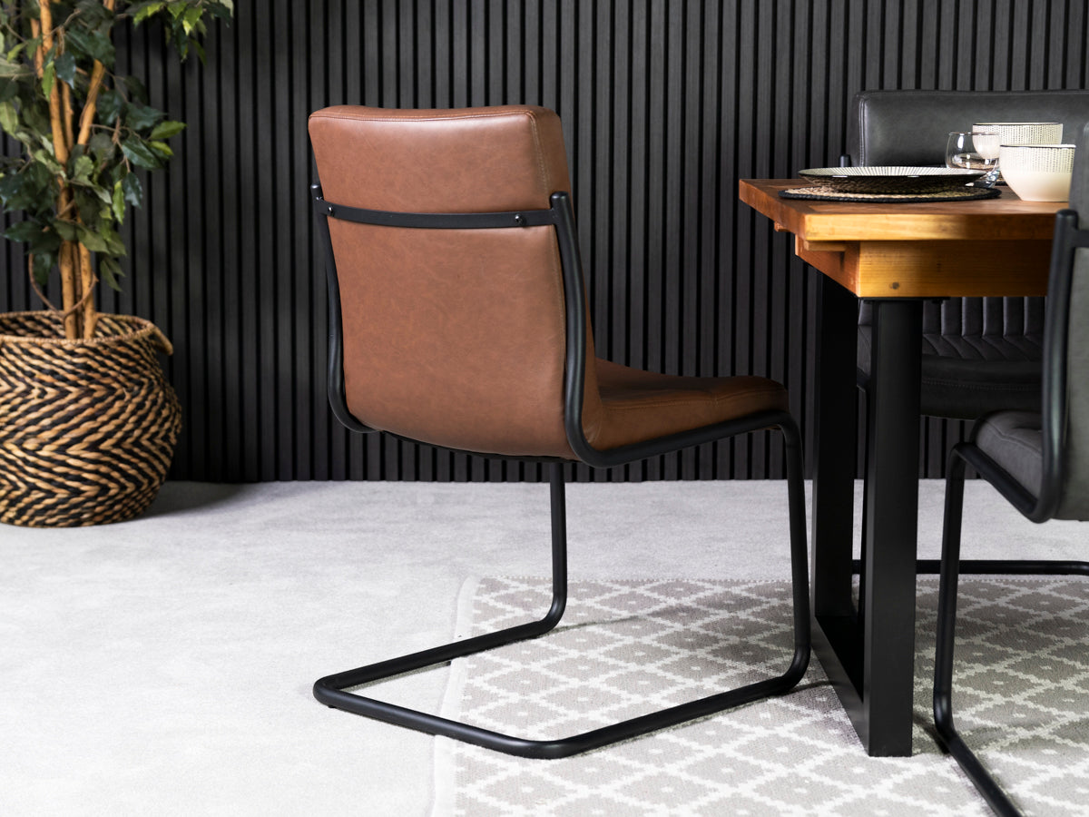 Auburn Brown Dining Chair Set Of 2