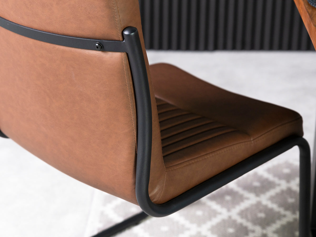 Auburn Brown Dining Chair Set Of 2
