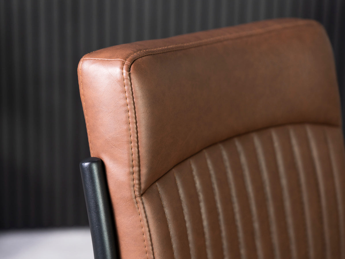 Mode Fixed Top Dining Table (160cm) & Brown Auburn Dining Chairs