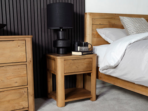 Exeter 1 Drawer Bedside Table