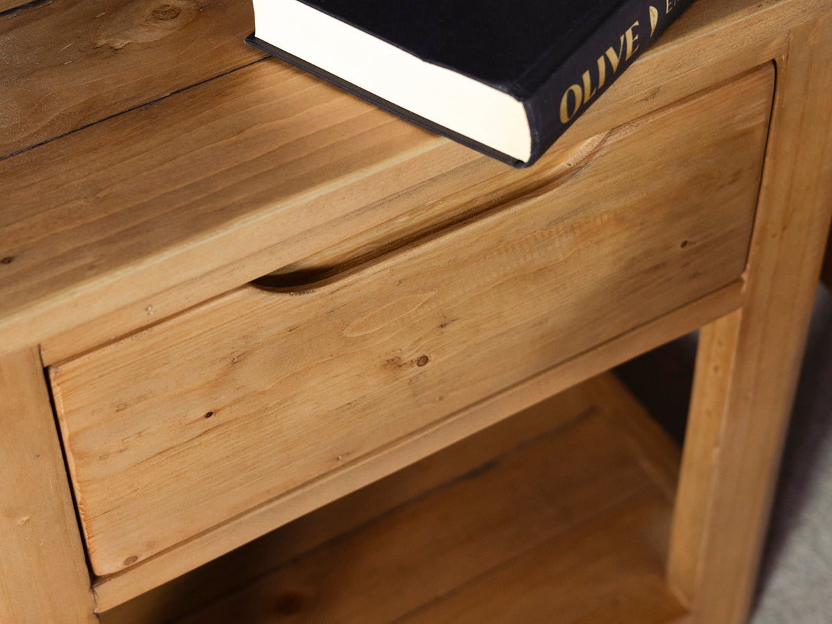 Exeter 1 Drawer Bedside Table