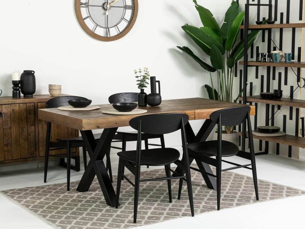 Brooklyn Extendable Cross Leg Dining Table (140cm - 180cm)