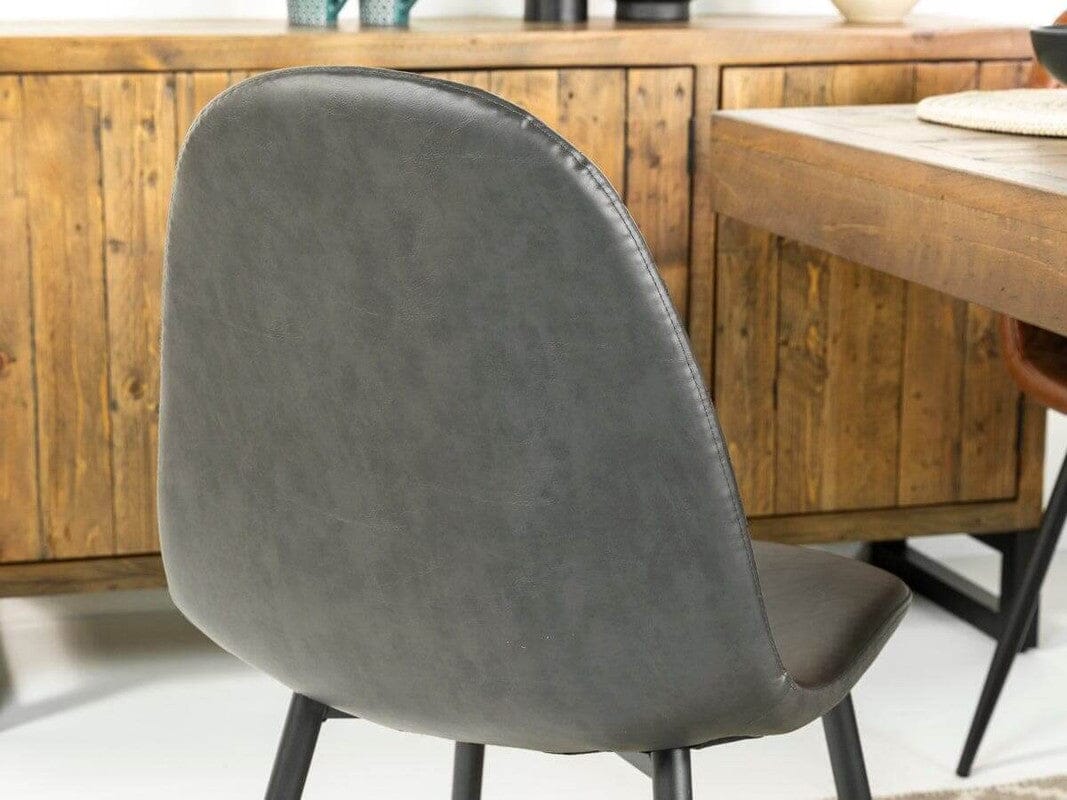 Mode Round Dining Table & Grey Dallas Dining Chairs