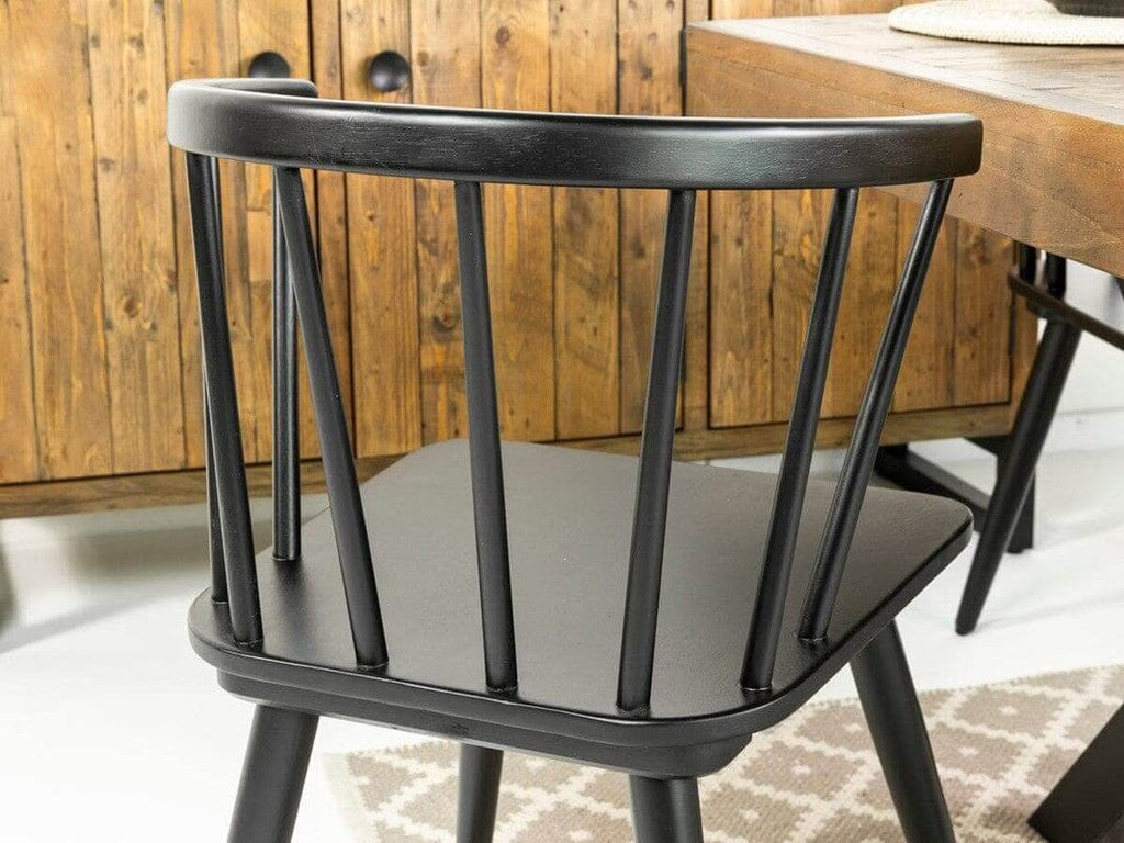 Brooklyn Extendable Cross Leg Dining Table (140cm - 180cm) & Bogart Dining Chairs