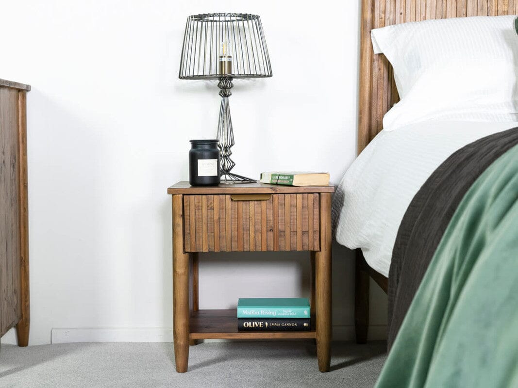 Cairo 1 Drawer Bedside Table