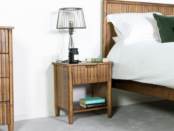 Cairo 1 Drawer Bedside Table