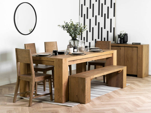 Lincoln 220CM Fixed Top Dining Table