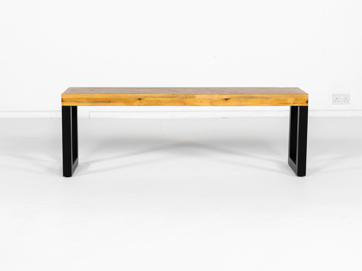 Brooklyn Light Extendable Dining Table (140cm - 180cm) & Brooklyn Light Bench