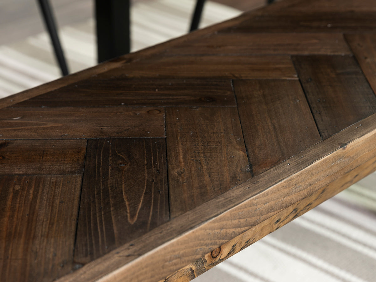 Tulsa Dark Wood Bench