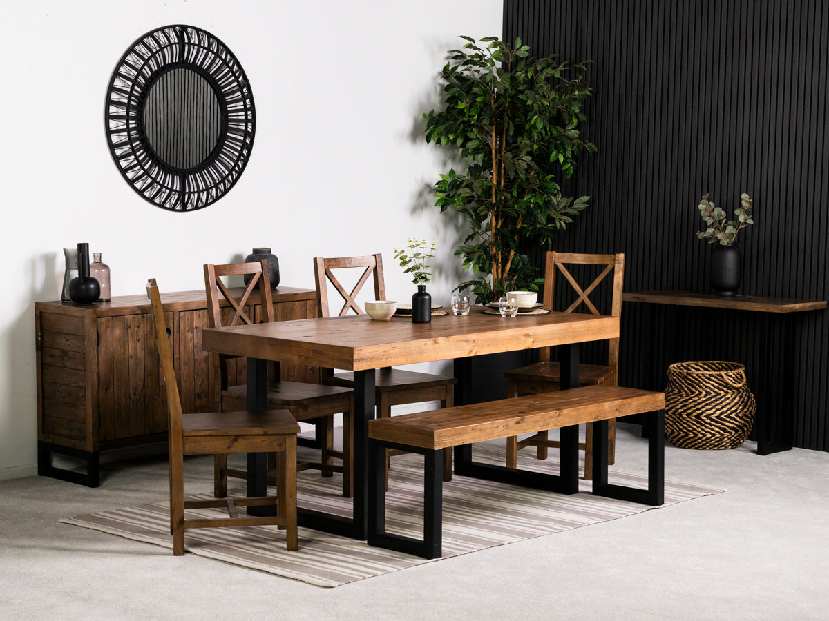 Brooklyn 160CM Fixed Top Dining Table