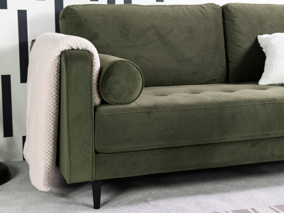 Signature 3 Seater Green Sofa