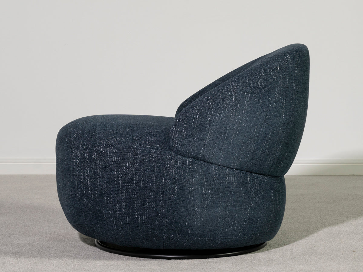 Abelia Eco Blue Swivel Chair