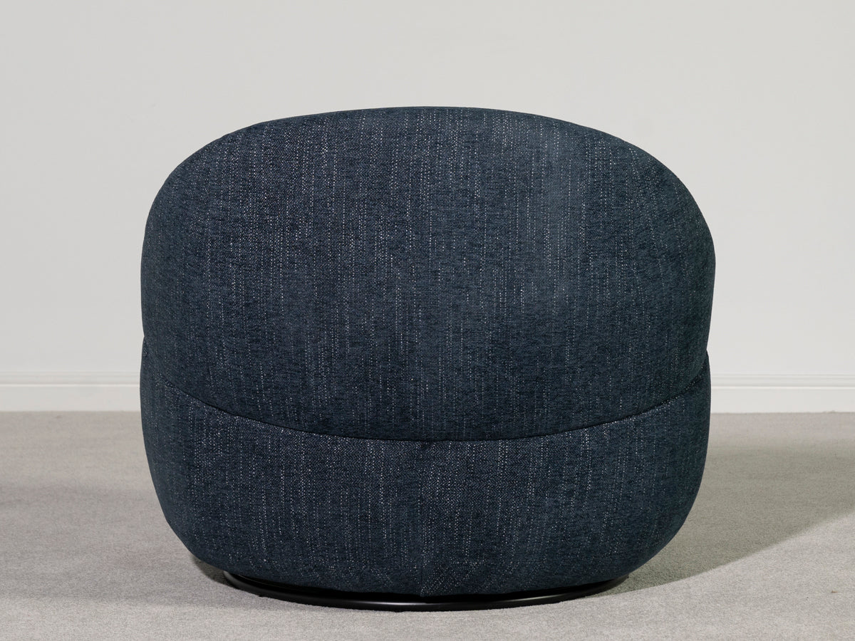Abelia Eco Blue Swivel Chair