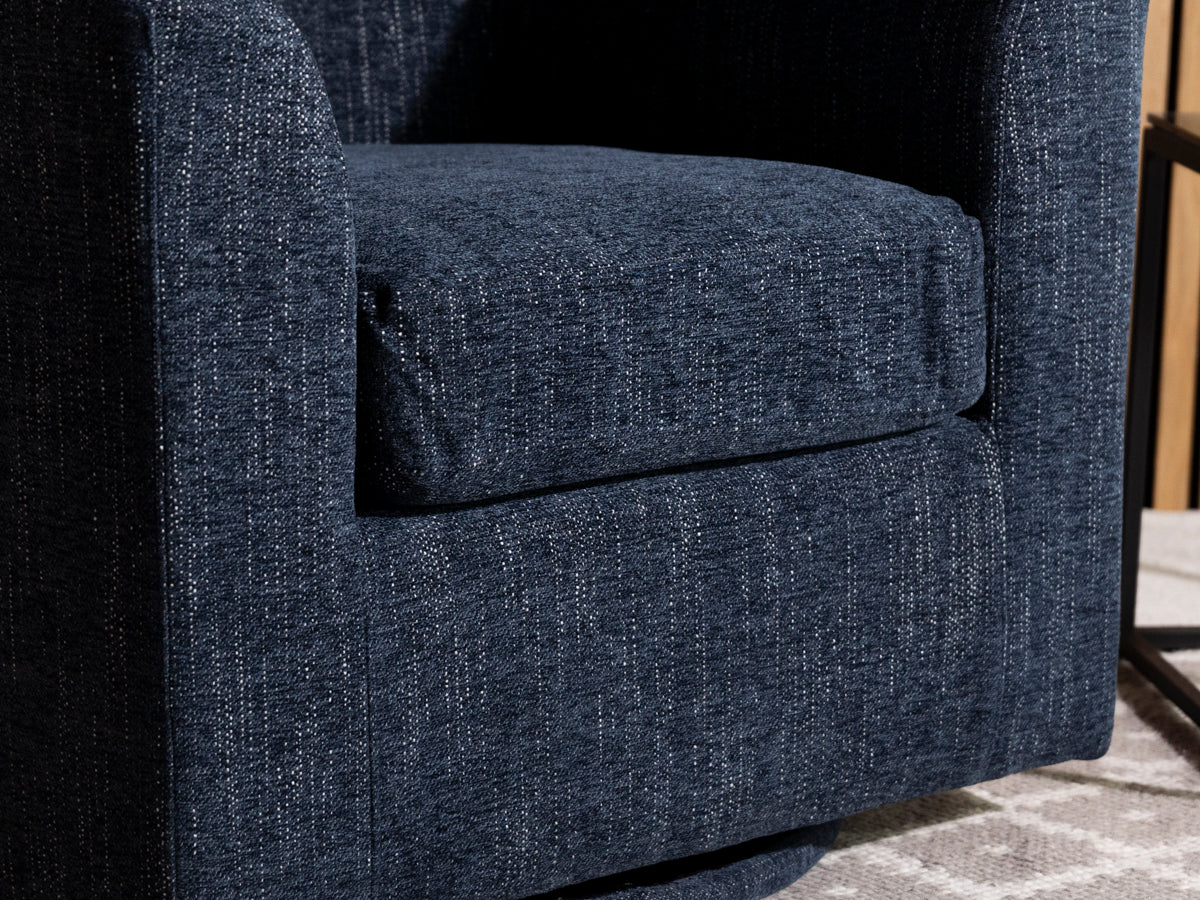 Dahlia Eco Blue Swivel Chair