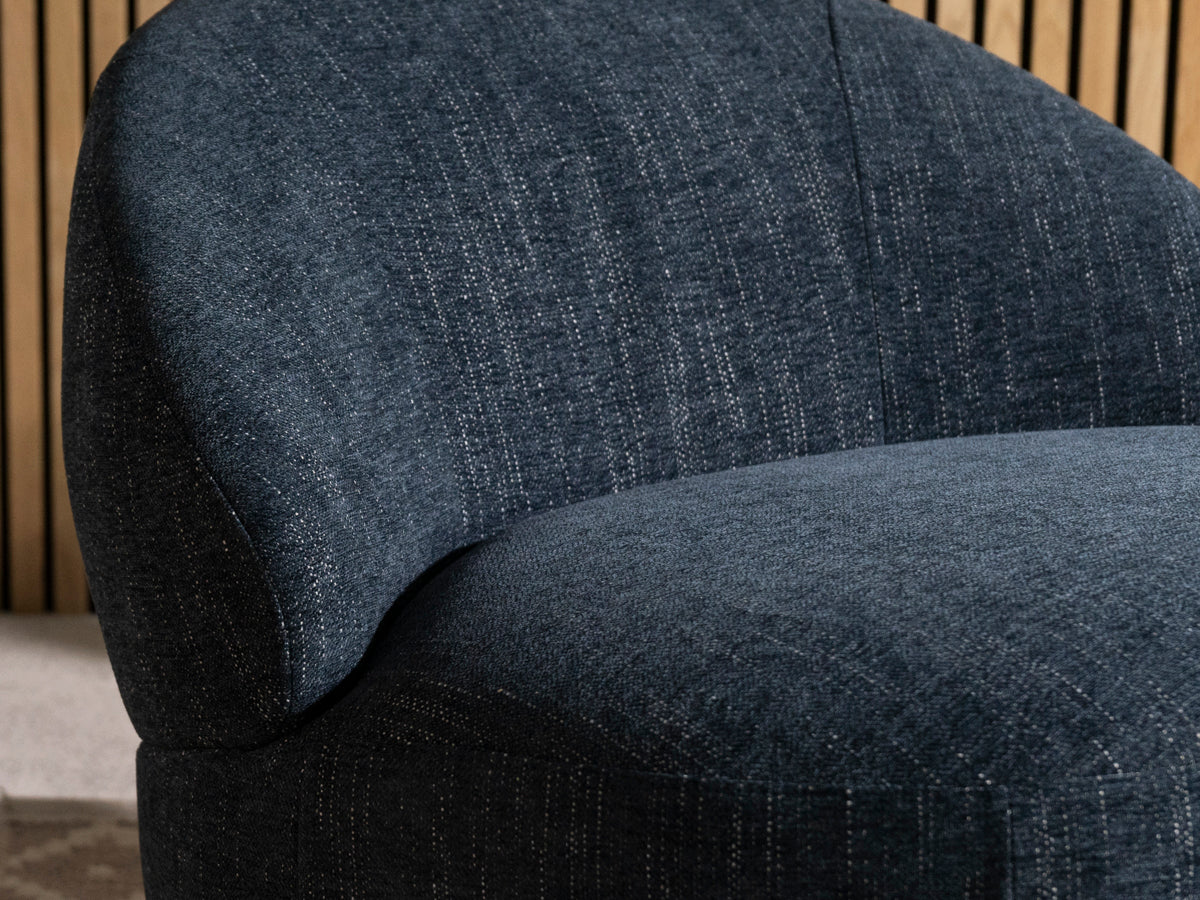 Abelia Eco Blue Swivel Chair