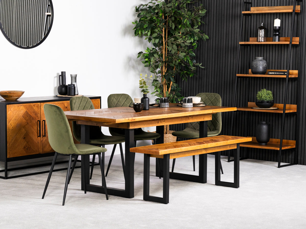 Tulsa Extendable Dining Table (140cm - 180cm) & Alston Dining Chairs